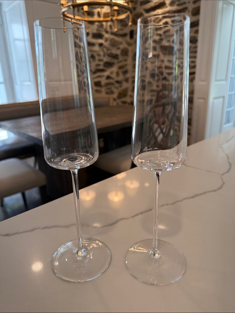 Vera Wang Crystal Champagne Flutes - Set of 2